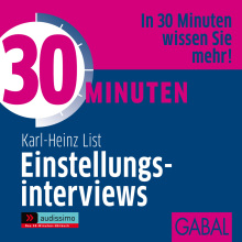 30 Minuten Einstellungsinterviews (Buchcover)