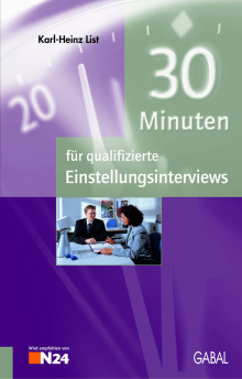 30 Minuten für qualifizierte Einstellungsinterviews (Buchcover)
