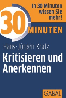 30 Minuten Kritisieren und Anerkennen (Buchcover)