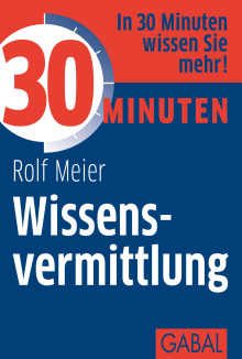 30 Minuten Wissensvermittlung (Buchcover)