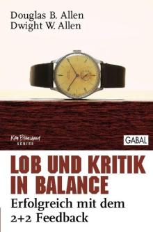 Lob und Kritik in Balance (Buchcover)