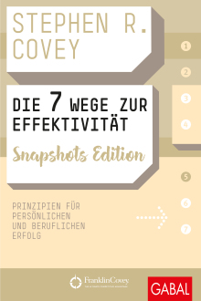 Die 7 Wege zur Effektivität Snapshots Edition (Buchcover)