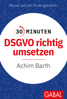 30 Minuten DSGVO richtig umsetzen (Buchcover)